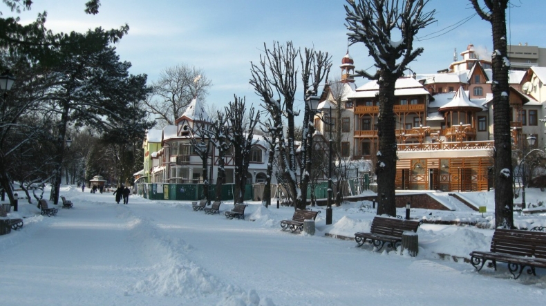 Зима в Трускавце