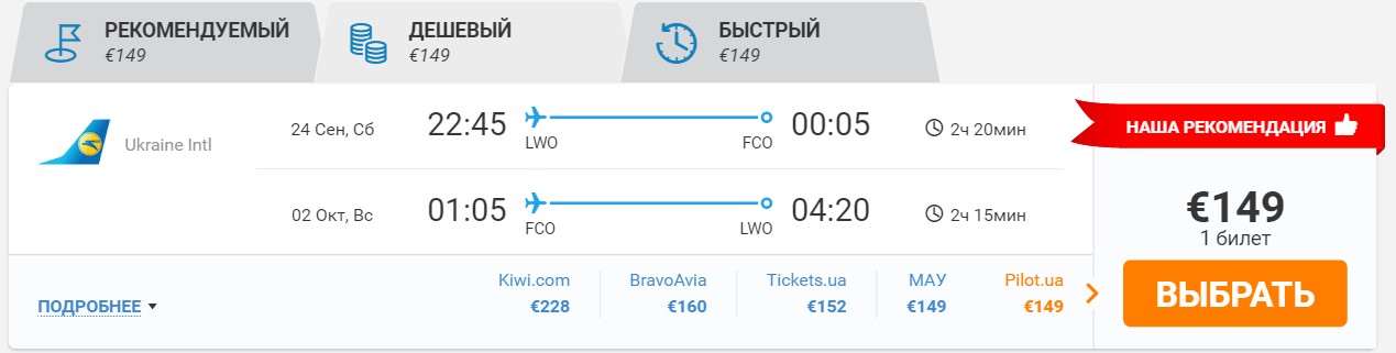 Львов - Рим