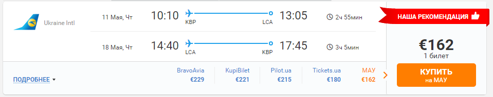 Киев-Ларнака-Киев